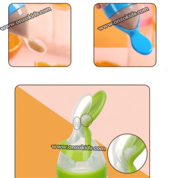 Biberon cuillère en silicone 90 ml pour bébé – Image 13