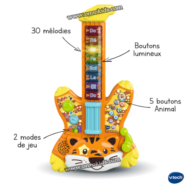 Guitare électrique pour enfant - Jungle Rock - VTech – Image 2