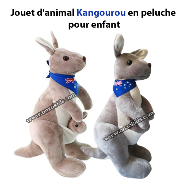 Jouet d'animal Kangourou en peluche pour enfant