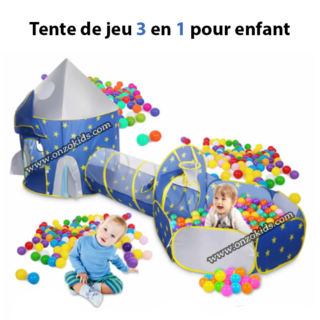 Tente de jeu 3 en 1 pour enfant