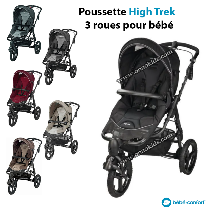 Poussette High Trek 3 roues pour bébé - bébé confort