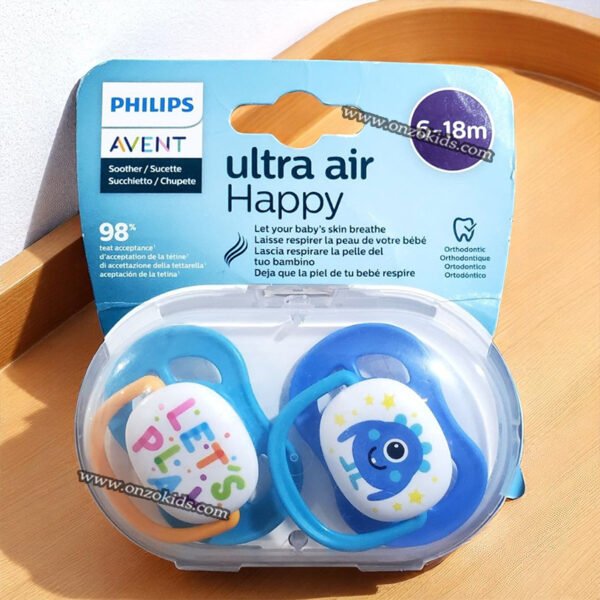 Pack 2 Sucettes Ultra air Happy 6 - 18 mois  - AVENT PHILIPS – Image 6