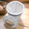 Panier de rangement en osier avec couvercle – Image 6