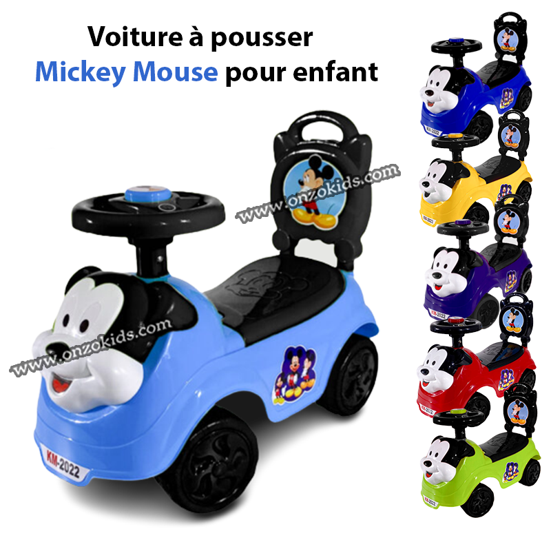 Voiture à pousser Mickey Mouse pour enfant