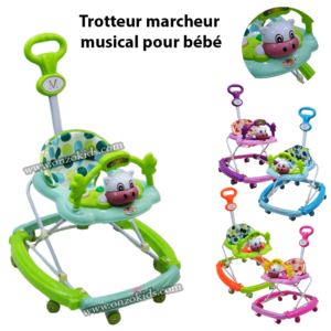 Trotteur marcheur musical et Balançoire Minou