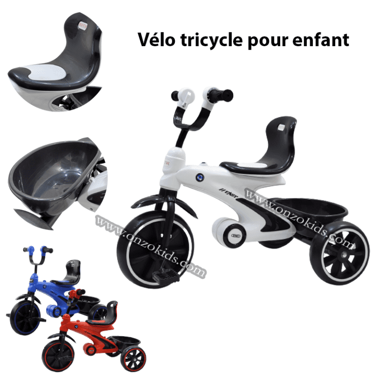 Vélo tricycle adulte VELO acier Classique Eco noir
