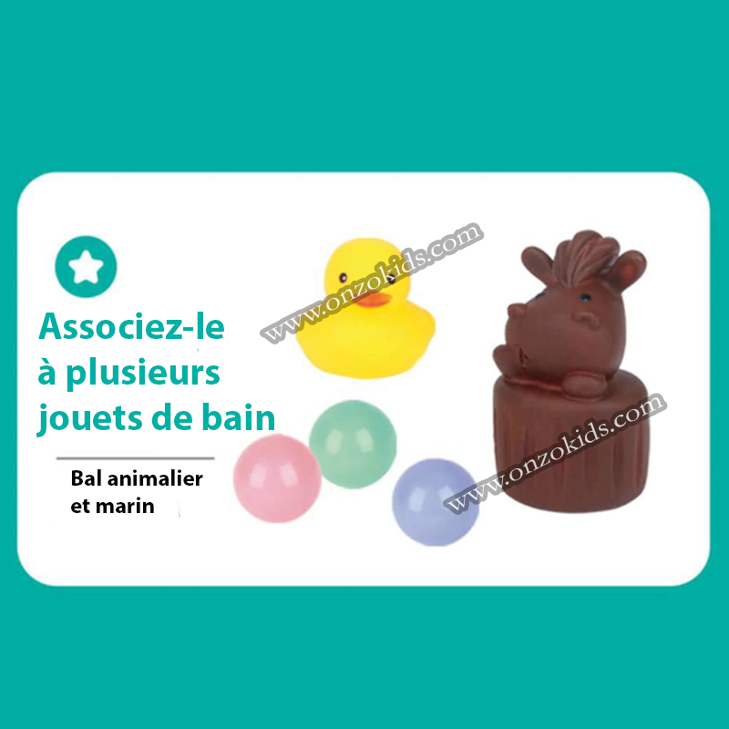 Trio HEVEA Jouets pour le bain