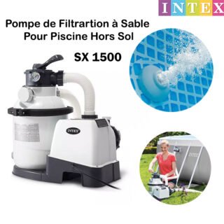 Pompe de Filtrartion à Sable SX 1500 Pour Piscine Hors Sol – Intex