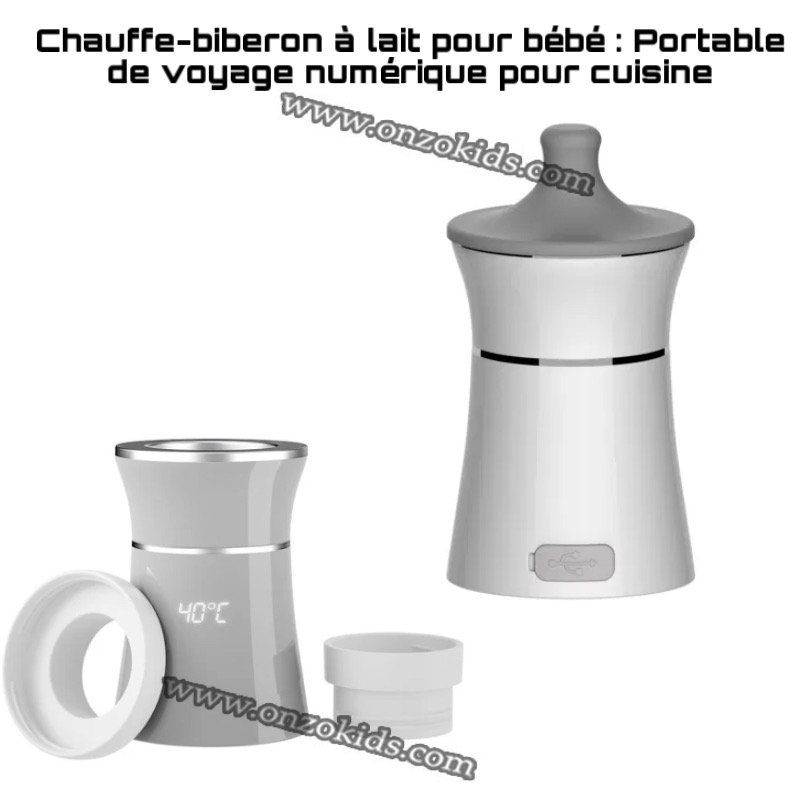 Chauffe-biberon, garde-lait portable 4 en 1 avec écran LCD