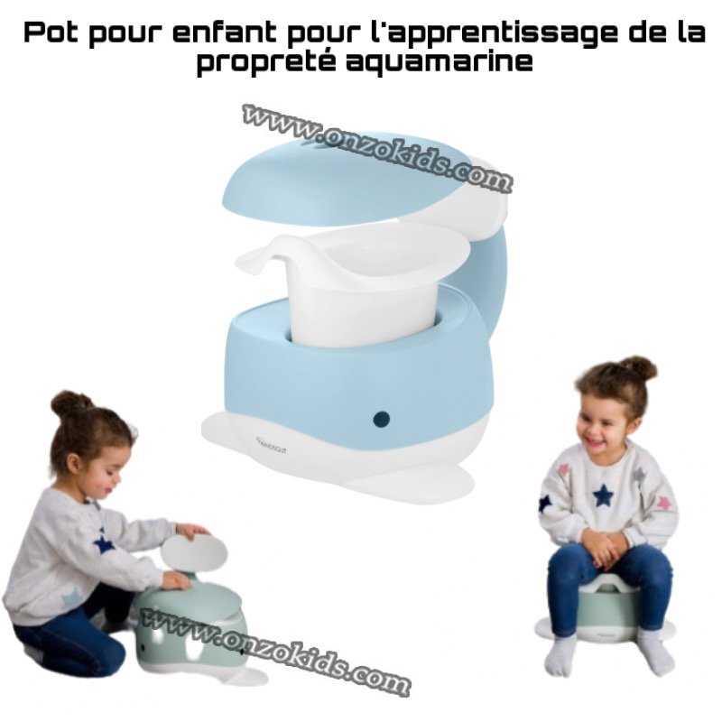 Pot pour bébé, toilette enfant pour l'apprentissage de la propreté,  aquamarine