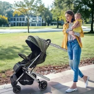 Poussette Compacte de Luxe Elina - Kidilo - Vert