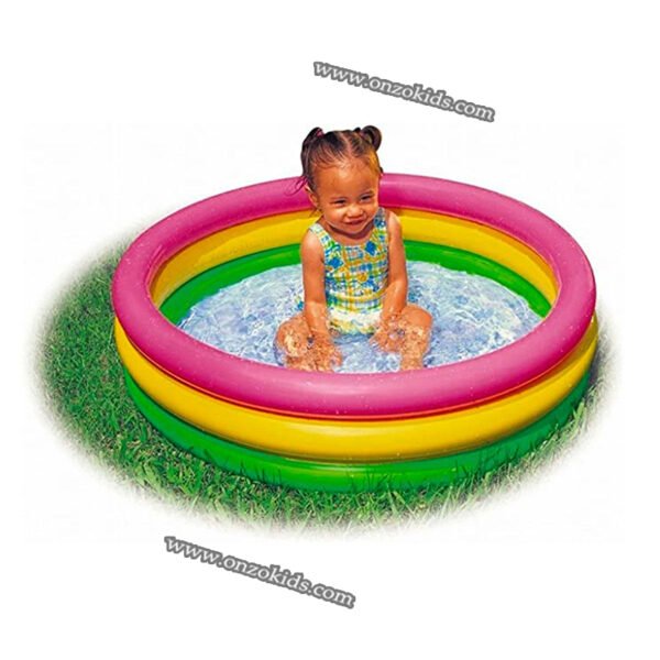 Piscine Gonflable 3 Anneaux 147X33Cm Multicolore-INTEX – Image 4