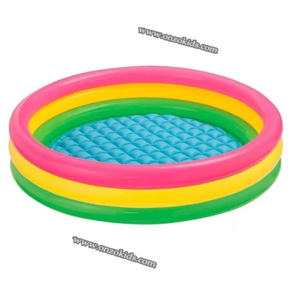 Piscine Gonflable 3 Anneaux 147X33Cm Multicolore-INTEX – Image 2