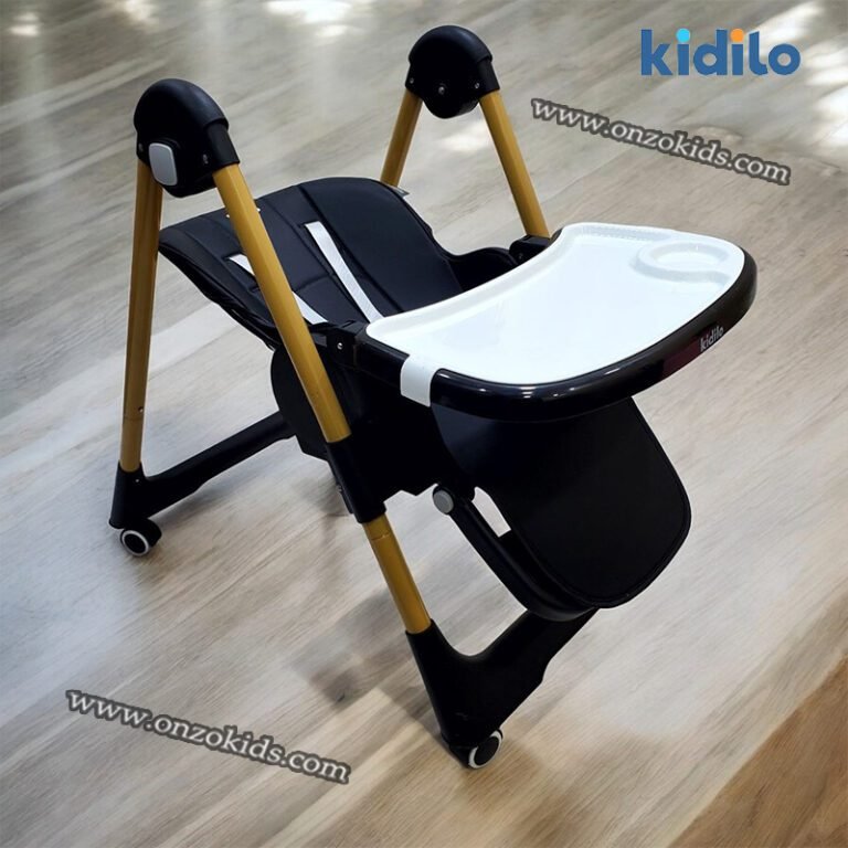 Chaise Haute Poupée Bébé Chaise Haute Inclinable Et Pliable Oursons – Pour Poupée Et Poupon – Accessoire