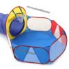 Tente + tunnel + air de jeu avec un panier de basket pour bébé et enfant – Image 4