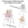 Chaise haute multifonctionnelle pour bébés et tout-petits