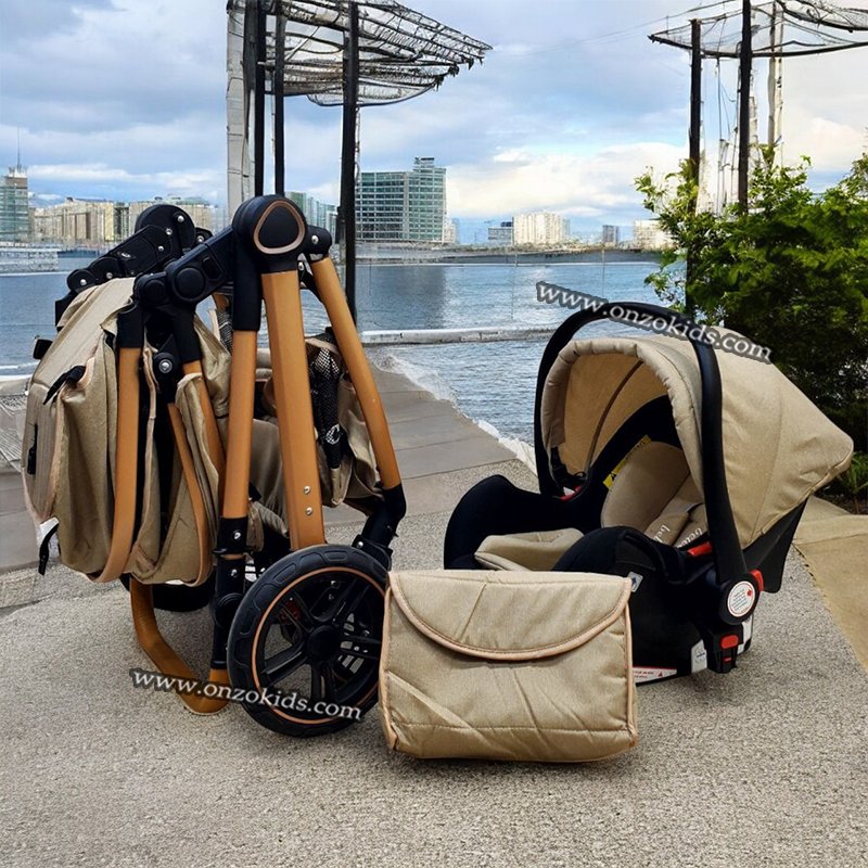 Poussette Double Tandem Léger Et Pliable - Sièges Réversibles - Charge Max 30 Kg (2x15kg) - De La Naissance à 36 Mois