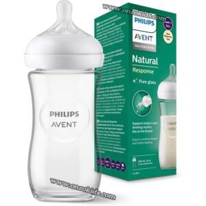 Biberon en verre 240 ml Réponse Naturelle - Philips AVENT