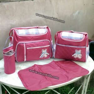 Sac à maman  4 pièces Baby king sky - Rose foncé
