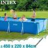 Piscine Metal frame rectangulaire tubulaire 450x 220x 84cm avec pompe de filtration - Intex – Image 2