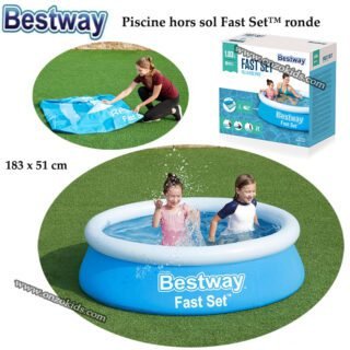 Piscine hors sol Fast Set™ ronde 183 x 51 cm -Bestway