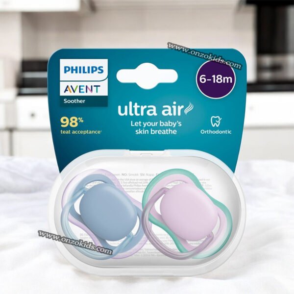 Pack de 2 sucettes pour bébés 6-18 mois -Philips Avent