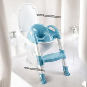 Réducteur de toilette avec escalier pour enfants - Bleu