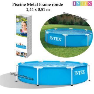 Piscine hors sol Metal Frame ronde 244 x 51 Cm - Intex