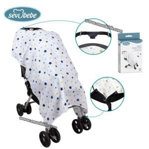 Muslin Stroller Cover - Sevibebe