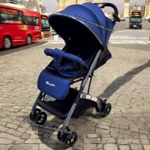 Poussette valise compacte pour voyage pour bébé - Mini pouce - Bleu