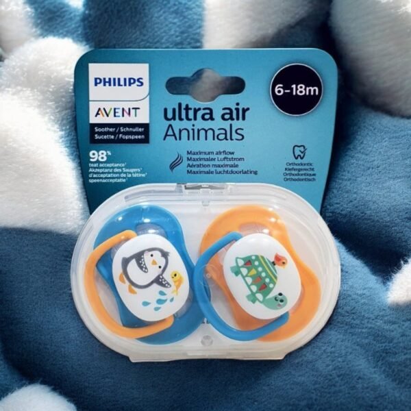 Pack 02 Sucettes Ultra air Animals 6-18 mois - AVENT PHILIPS