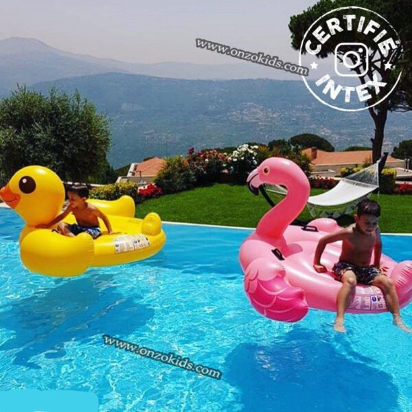 bouée gonflable flamant rose 178cm-x135cm-intex – Image 3