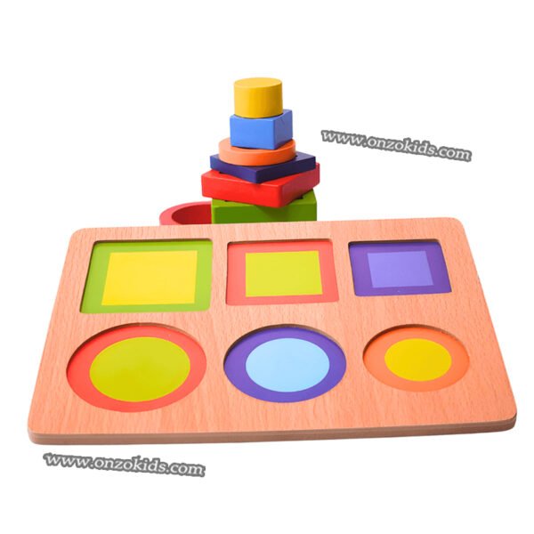 Blocs de construction de 6 formes pour les enfants – Image 2