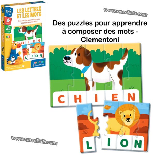 Des puzzles pour apprendre à composer des mots - Clementoni