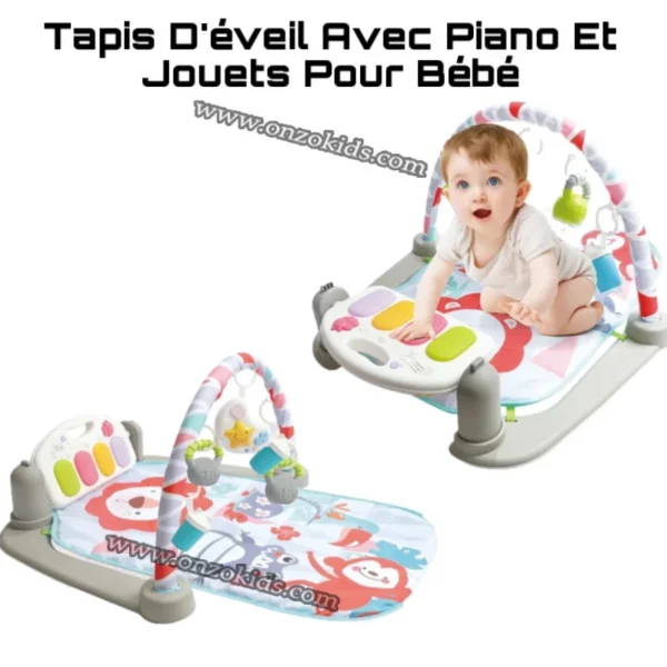 Tapis D'éveil Avec Piano Et Jouets Pour Bébé – Image 2