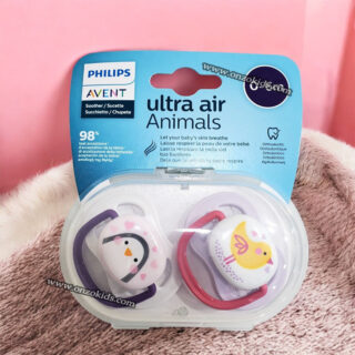 Pack 02 Sucette Ultra air Animals 0-6 mois - AVENT PHILIPS