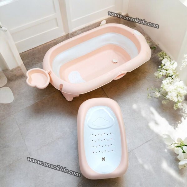 Baignoire pliable avec support réglable pour bébé