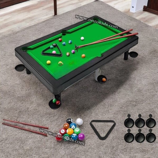 Mini jeu de billard en plastique pour enfants – Image 2