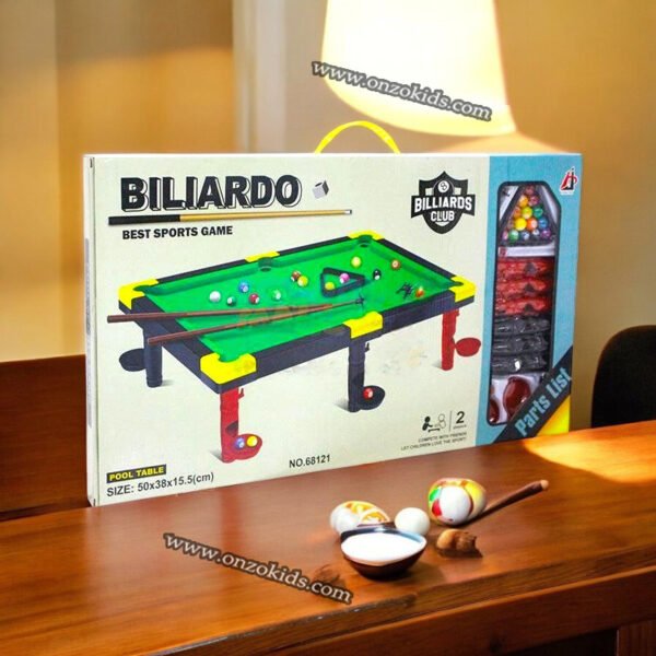 Mini jeu de billard en plastique pour enfants