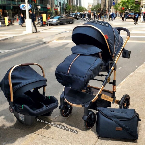 Poussette Rèversible 3 Pièces avec Maxi cosi et sac à Langer-Popypapa – Image 9