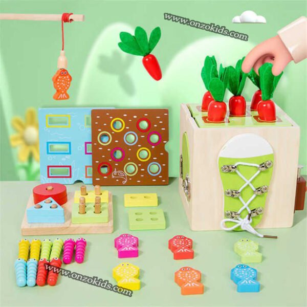 Coffret d'activités Montessori 9en1 multifonction pour enfant – Image 2