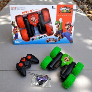 Voiture de cascade télécommandée rechargeable Super Mario
