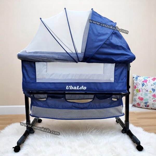 Lit bébé portable pliable avec filet:  balançoire réglable – Image 6