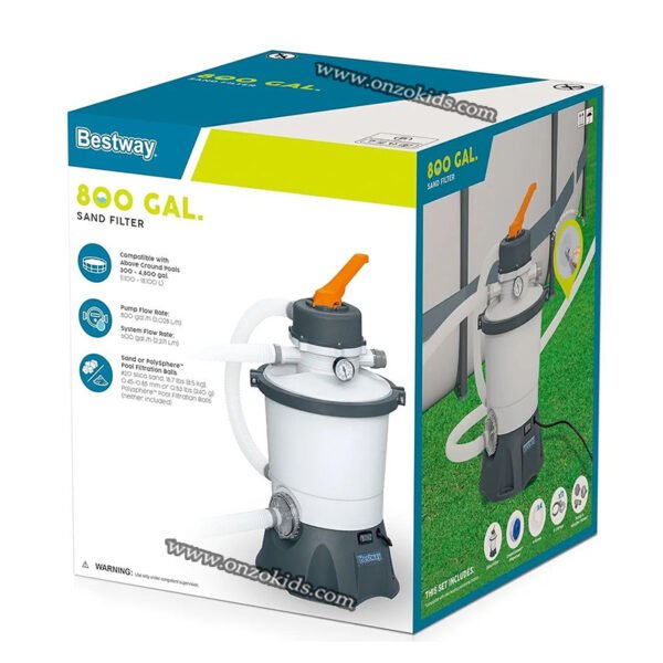 Filtre à sable 3028 L/800 gal- Bestway – Image 6