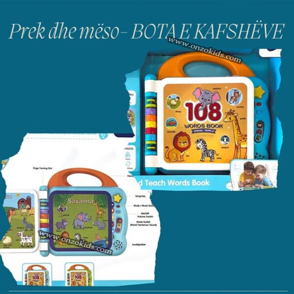 Livre de 108 Mots Sonores en Anglais pour Enfants avec Bluetooth – Kids Melody – Image 2