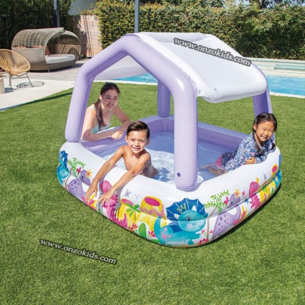 Piscine gonflable 157 x 157 x 122 cm avec parasol | Intex – Image 3