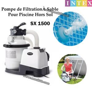 Pompe de Filtration à Sable SX 1500 Pour Piscine Hors Sol – Intex