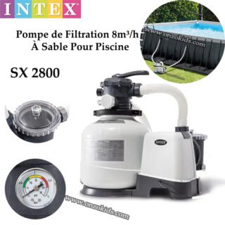 Pompe de Filtration SX 2800 À Sable 8m³/h Pour Piscine