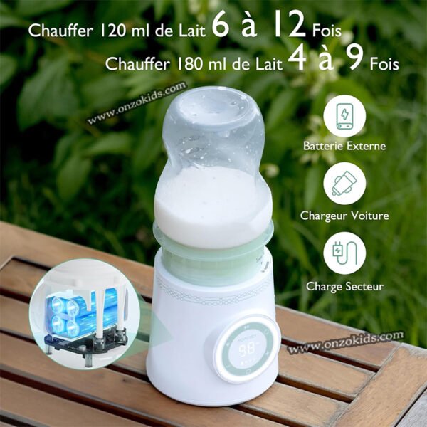 Chauffe-biberon portable sans fil pour le voyage - Momcozy – Image 5