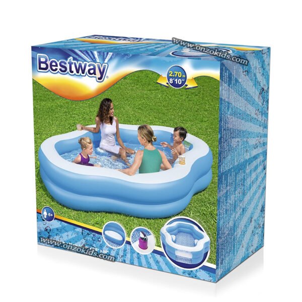Piscine Gonflable Unisexe Turquoise 270 x 198 x 51 cm - Bestway – Image 3